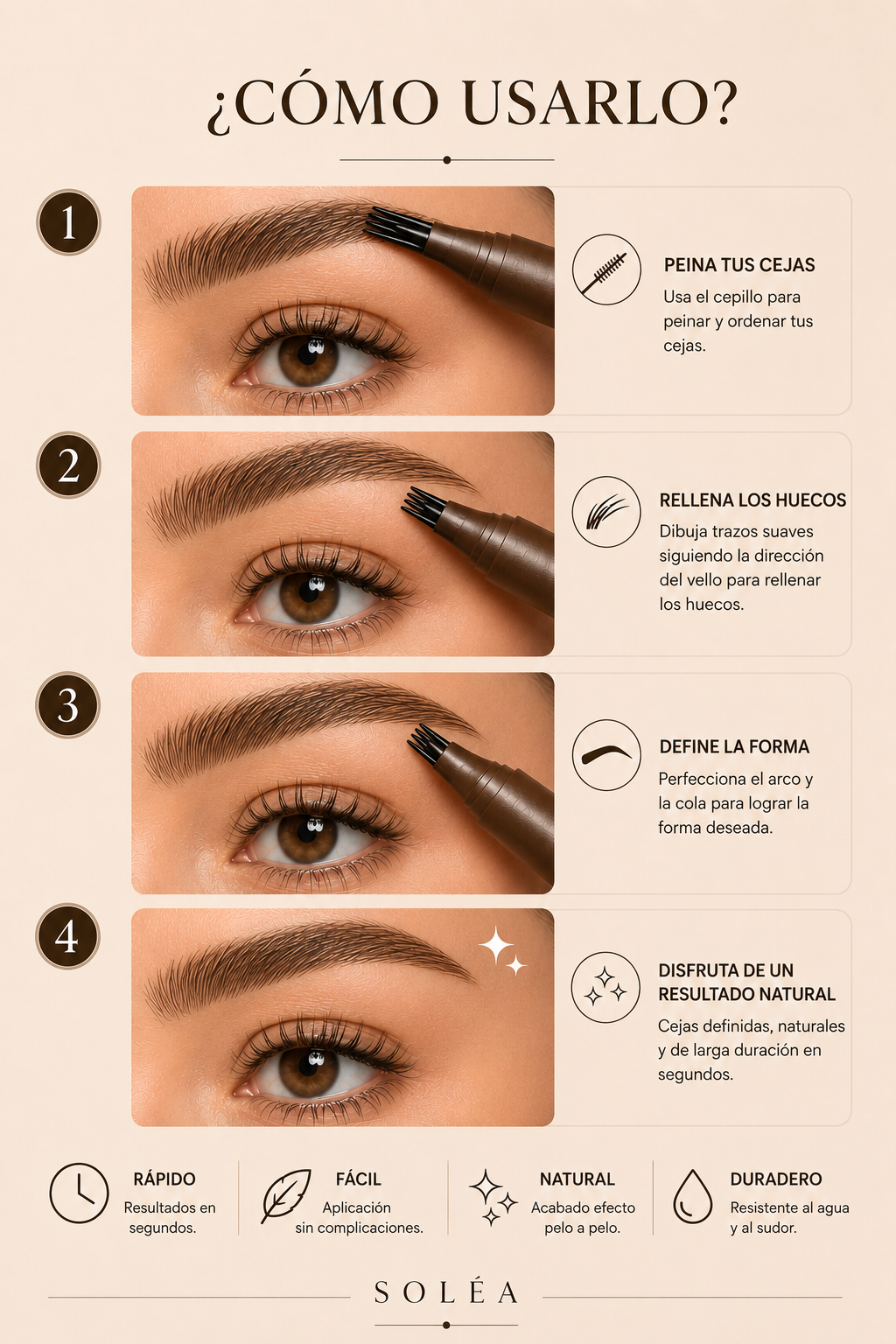Lápiz de Cejas Featherline™ 4 Puntas