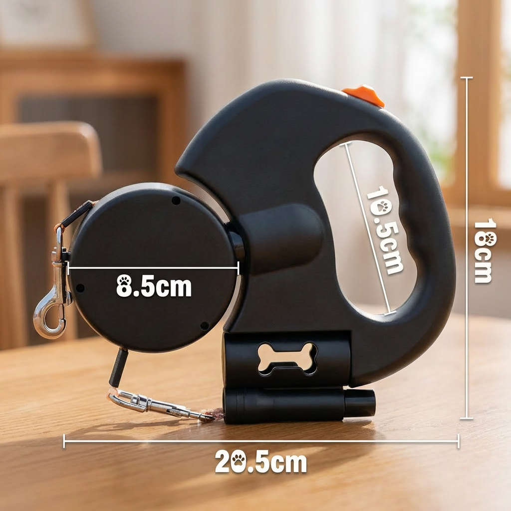 Smart Pets™ Dubbele Honden Riem met Zaklamp