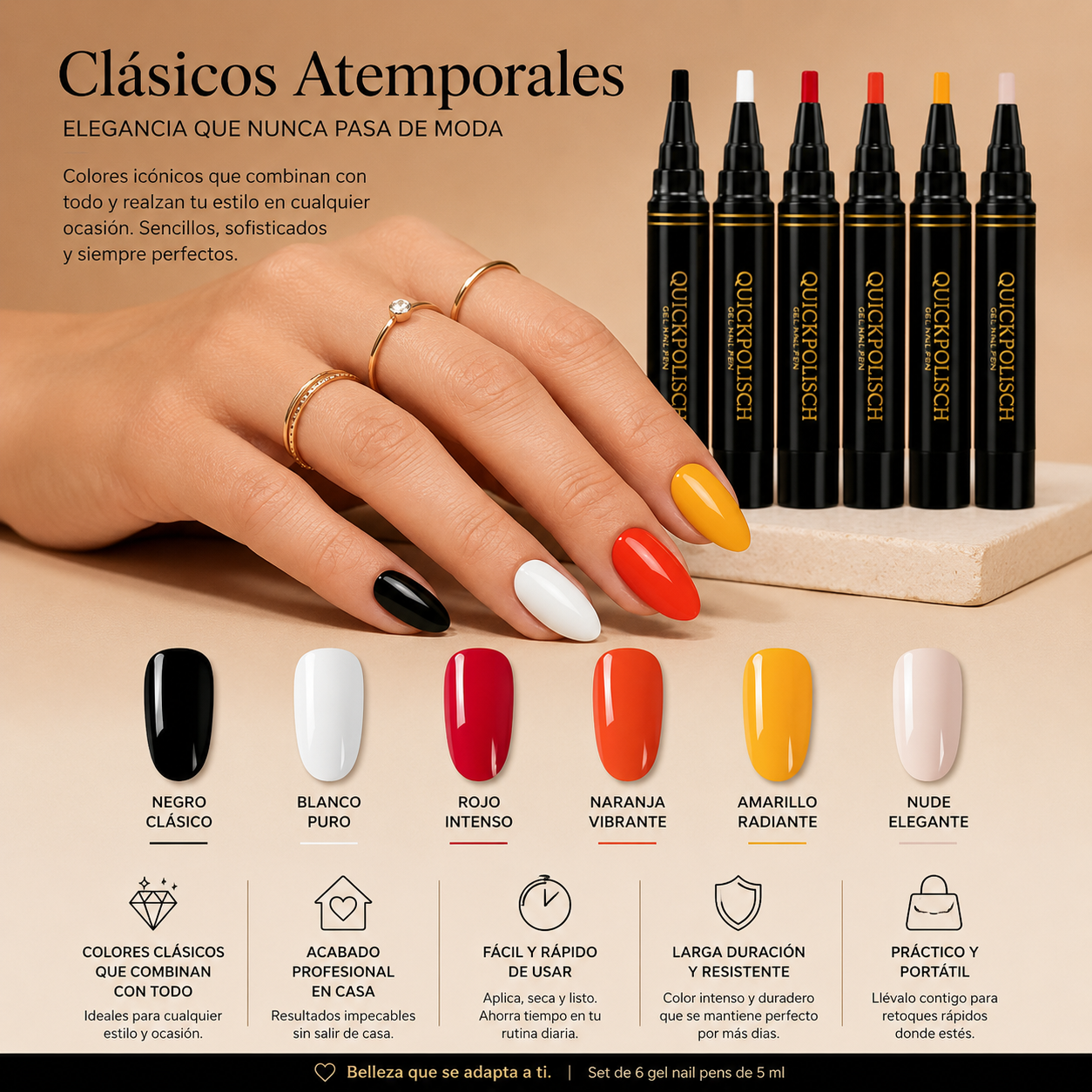 Set de Bolígrafos de Uñas Quickpolisch