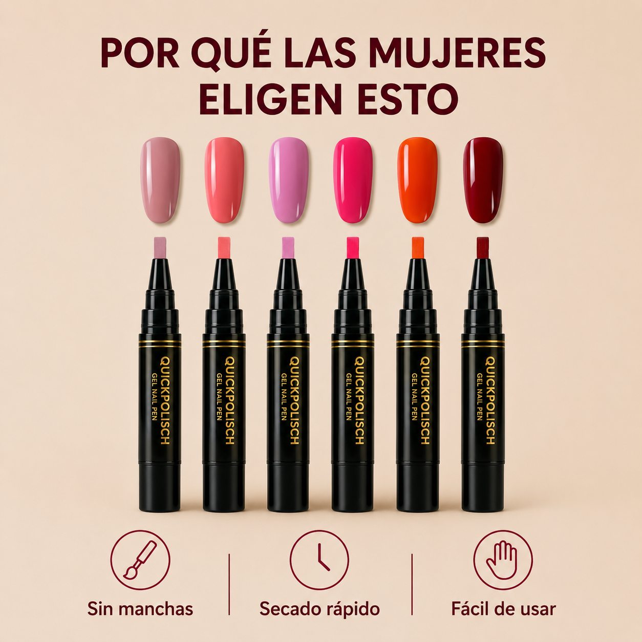 Set de Bolígrafos de Uñas Quickpolisch