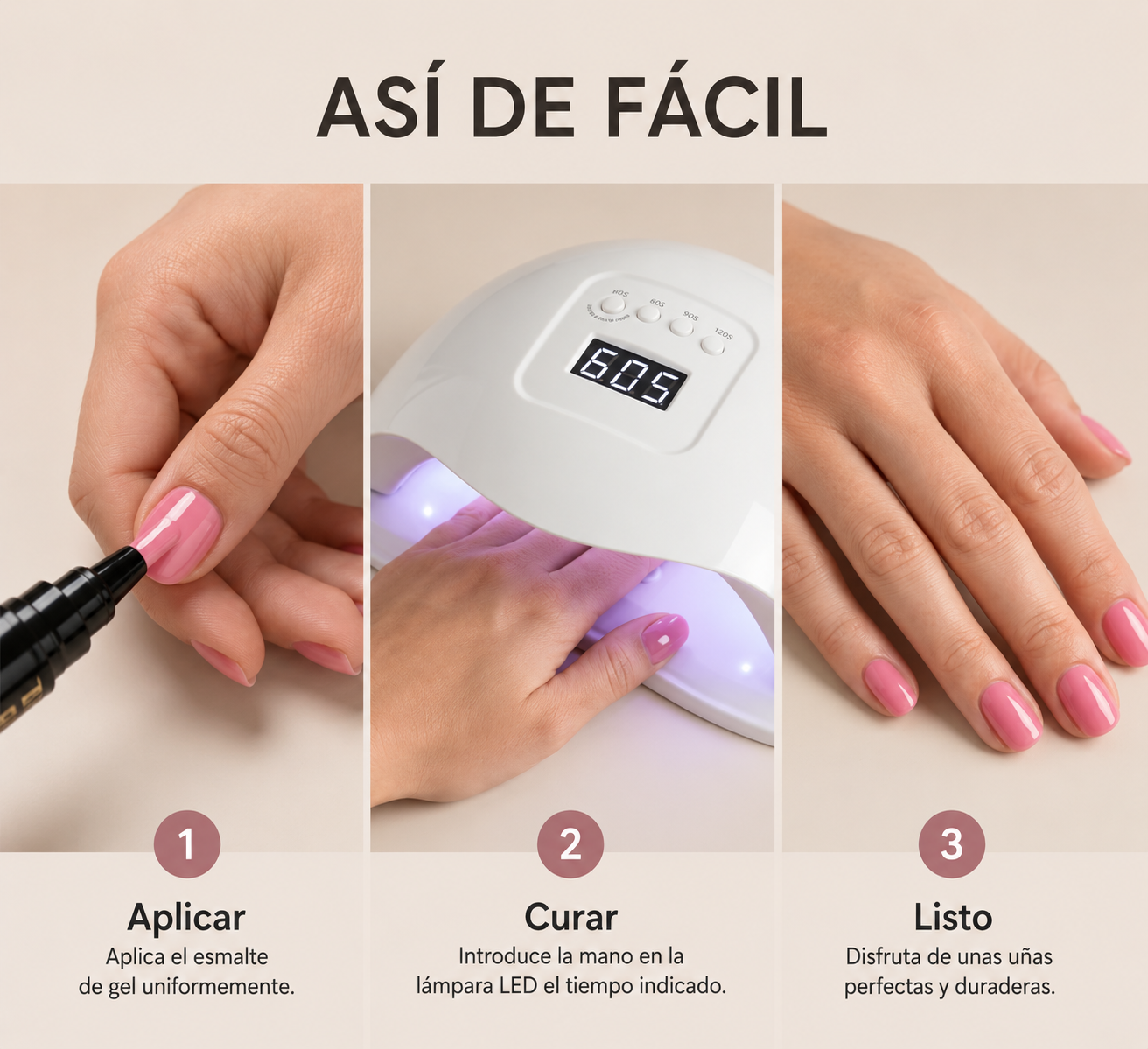 Lámpara UV para el set de uñas Quickpolish