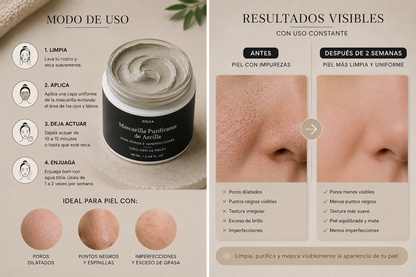 SOLÉA | Mascarilla Purificante de Arcilla