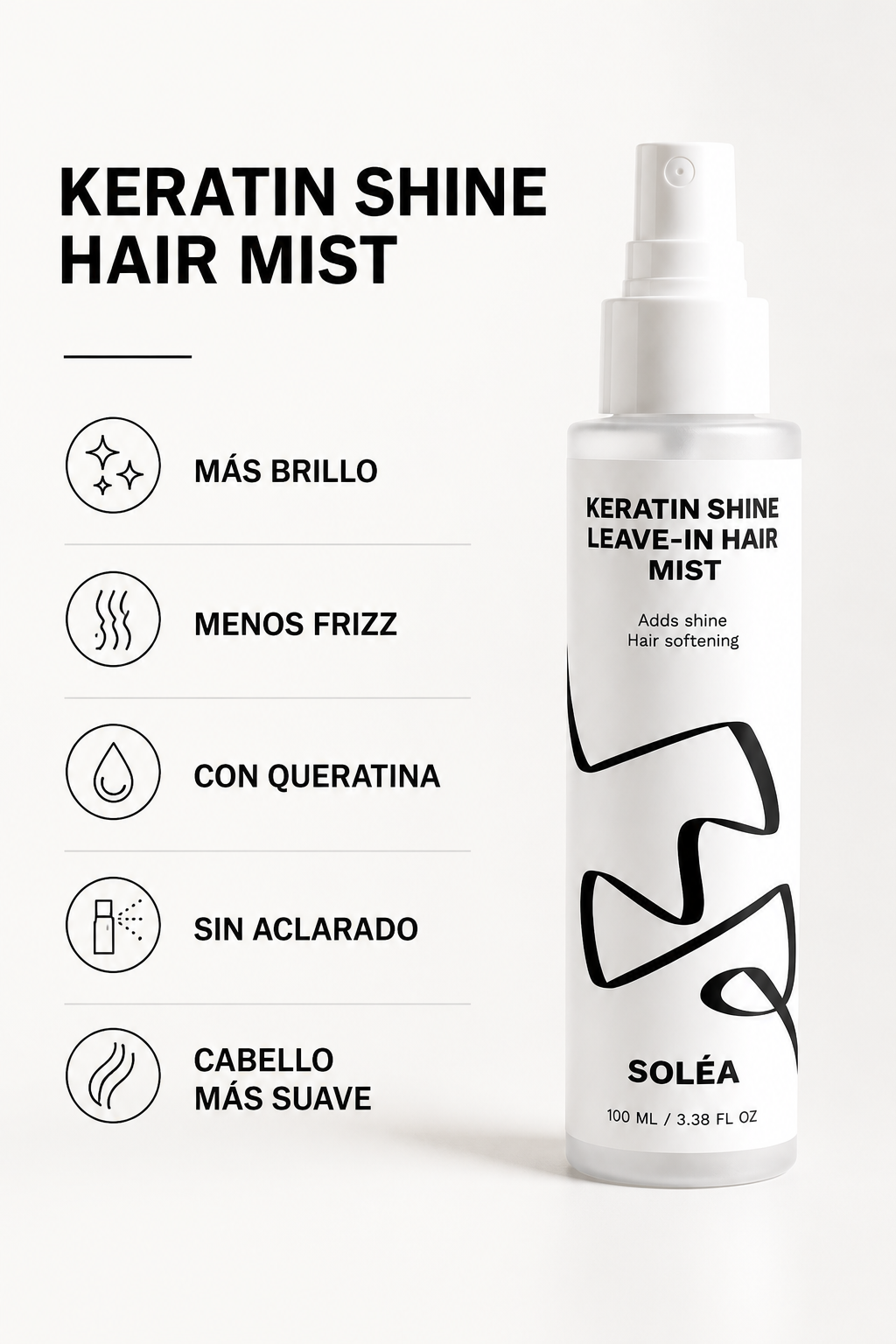 SOLÉA | Keratin Shine Leave-In Hair Mist