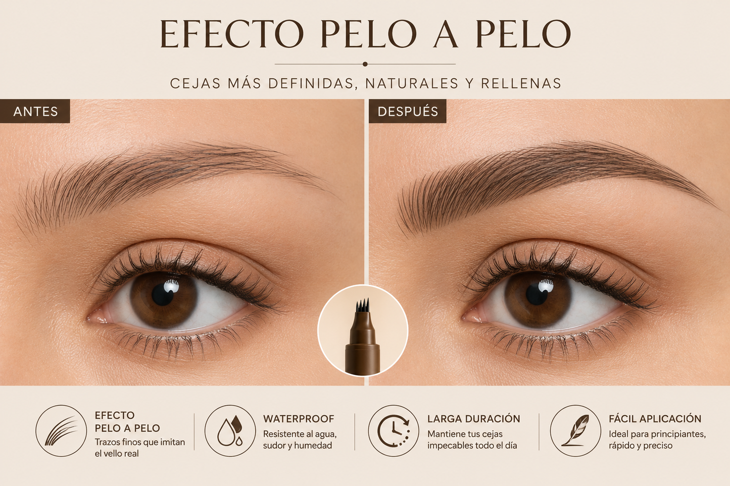 Lápiz de Cejas Featherline™ 4 Puntas