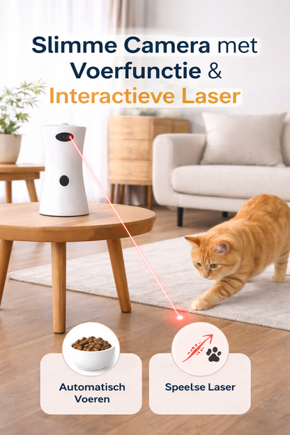Slimme Camera met Voerfunctie & Interactieve Laser