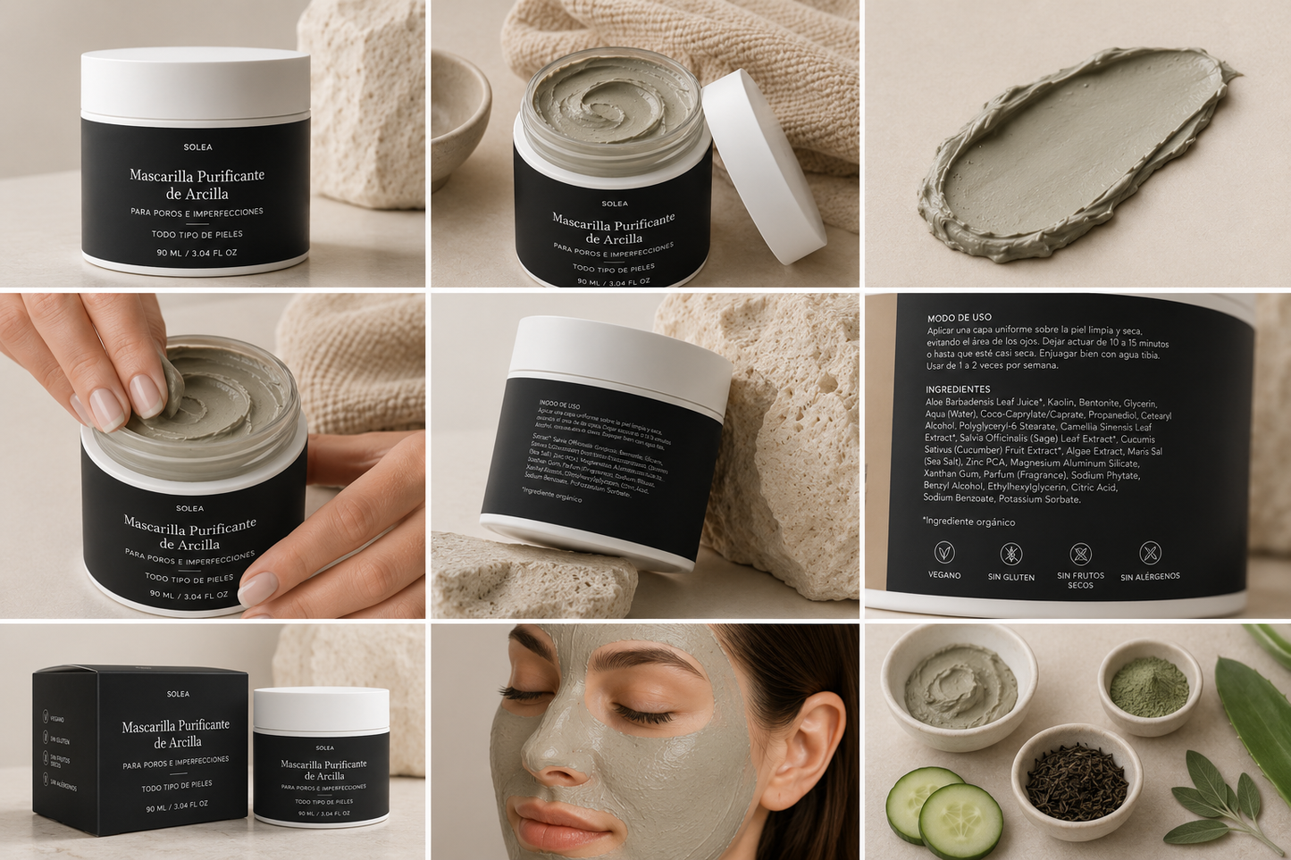 SOLÉA | Mascarilla Purificante de Arcilla
