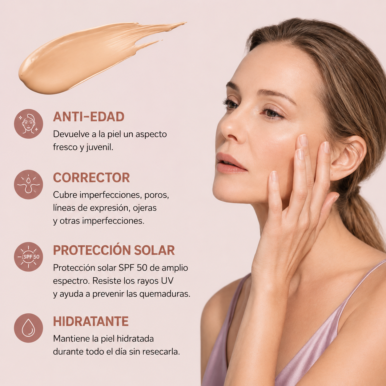 Soléa Color Changing Foundation SPF50 1 + 1 gratis
