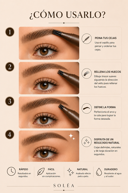 Lápiz de Cejas Featherline™ 4 Puntas